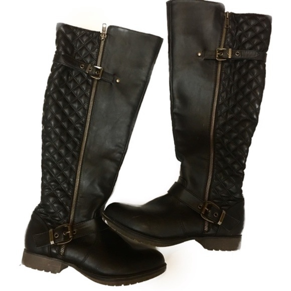 Steve Madden Shoes - Steve Madden Wide Calf Quakee Quilted Boots 8.5